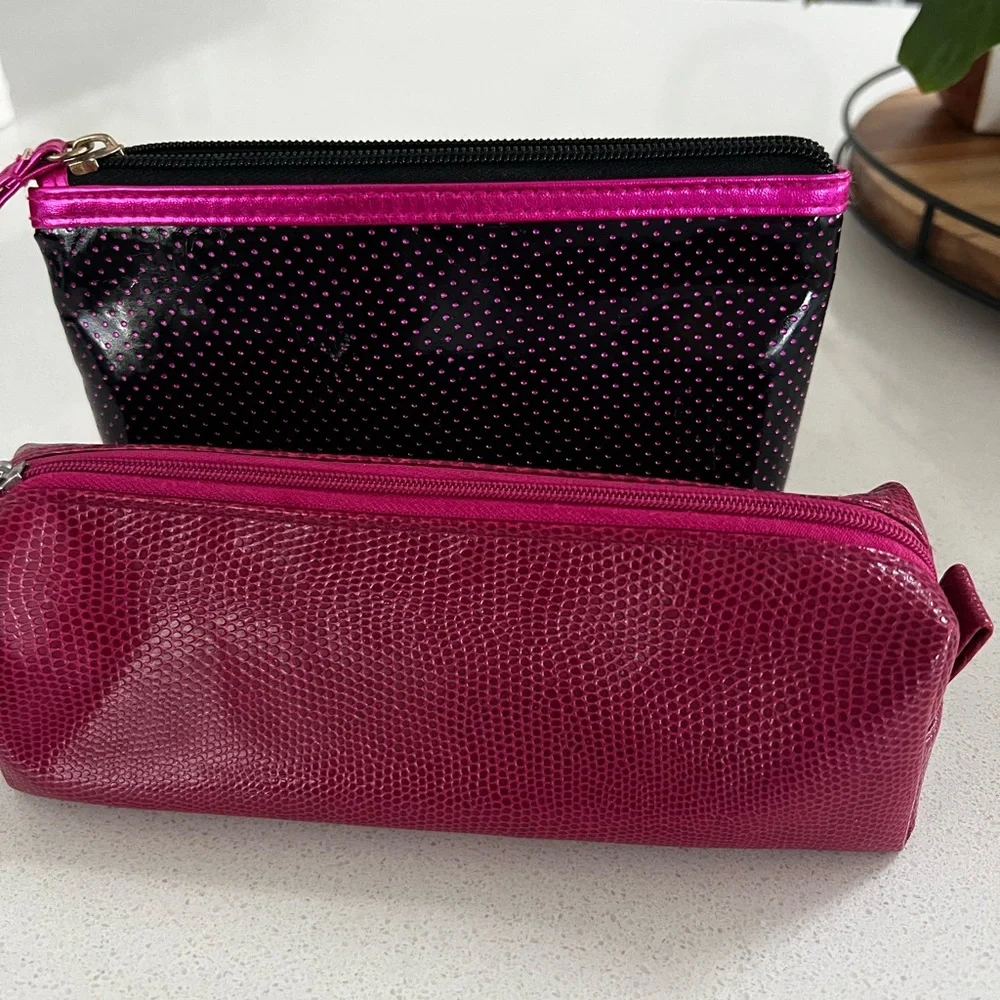 Makeup organizer (clear acrylic). Will include 2 makeup bags.
